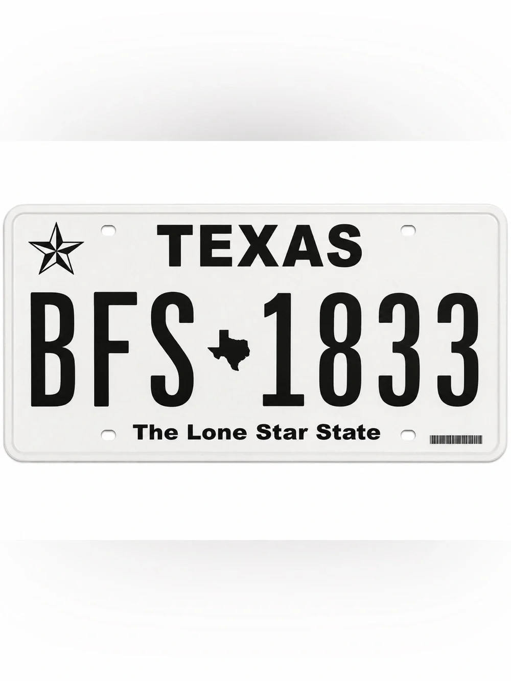 Texas The Lone Star State License Plate